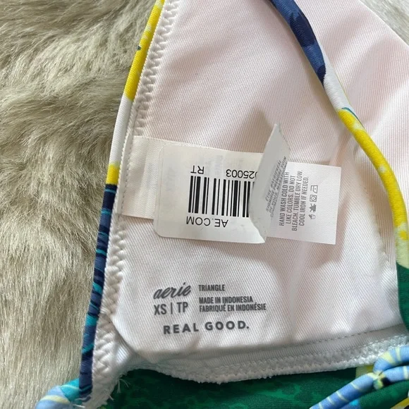 Aerie Women's Longline Triangle Bikini Top - Picture 5 of 6